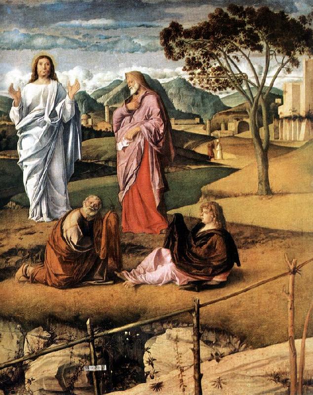 BELLINI, Giovanni Transfiguration of Christ (detail)  ytt Germany oil painting art
